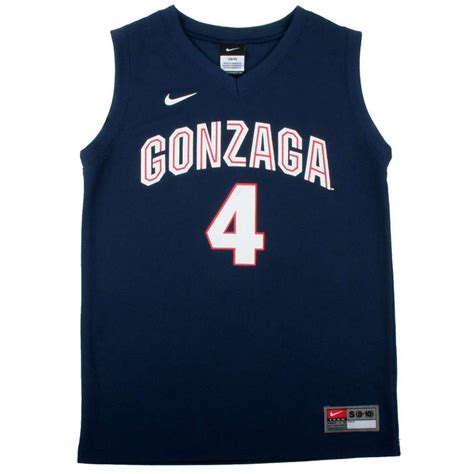 Nike Gonzaga Bulldogs Youth Replica Basketball Jersey - Navy #4 ...