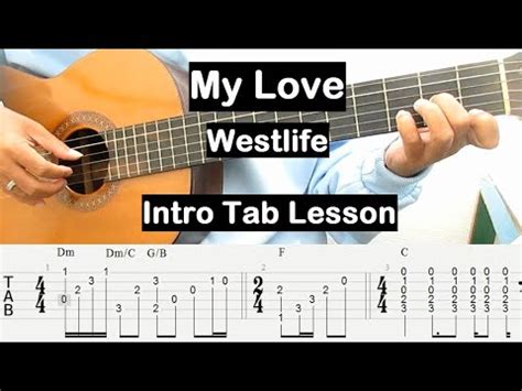 Westlife My Love Guitar Tutorial Intro Guitar Tab Guitar Lessons for Beginners - YouTube