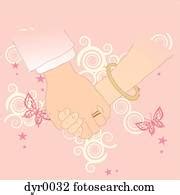 Hands holding up a trophy Stock Illustration | shu0076 | Fotosearch