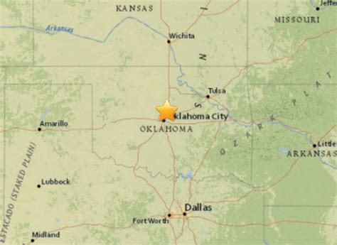 Magnitude 4.2 earthquake hits north of Oklahoma City