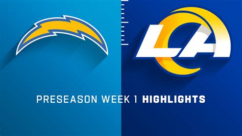 Los Angeles Chargers vs. Los Angeles Rams highlights | Preseason Week 1