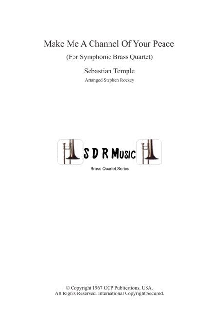 Make Me A Channel Of Your Peace (prayer Of St. Francis) (arr. Stephen Rockey) Sheet Music ...