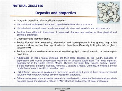 Zeolite and its uses