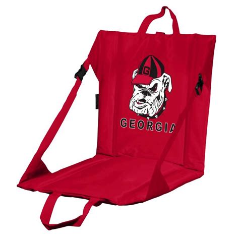 Georgia Stadium Seat w/ Bulldogs Logo - Cushioned Back