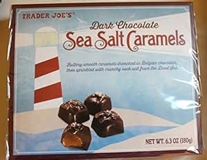 Amazon.com : Trader Joe's Dark Chocolate Sea Salt Caramels : Caramel ...