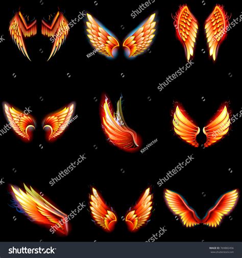 Fire Wings Phoenix Vector Winged Angel: เวกเตอร์สต็อก (ปลอดค่าลิขสิทธิ์) 769882456 | Shutterstock