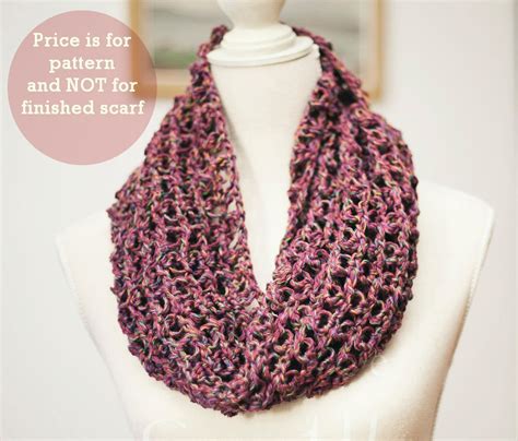 Scarf Crochet PATTERN Solomon's Knot Scarf english Only - Etsy