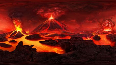 Wallpaper Volcano, Art, Lava, Flash - Volcano Background (#894364) - HD ...