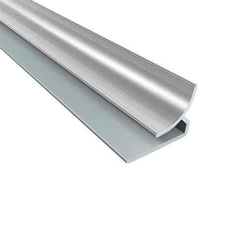 Fasade 4 ft. Brushed Aluminum Inside Corner Trim-162-08 - The Home Depot