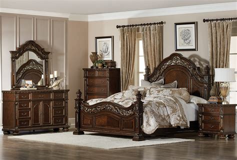 Traditional Dark Cherry Bedroom | Arrow Furniture