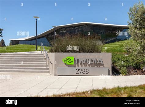 New headquarters building for Nvidia Stock Photo - Alamy