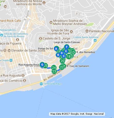 A step by step guide of the self guided walking tour in Alfama, Lisbon. | Walking tour, Lisbon