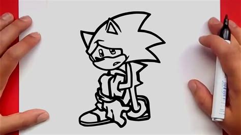 How to draw SONIC FnF : CHAOS NIGHTMARE | FnF Mods