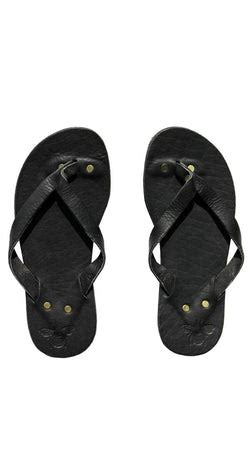 Black Leather Flip Flops – Abejas Boutique