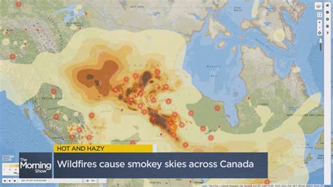 Canadian Wildfires Smoke Map 2024 - Rici Verena