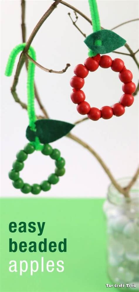 easy apple craft for kids - The Craft Train