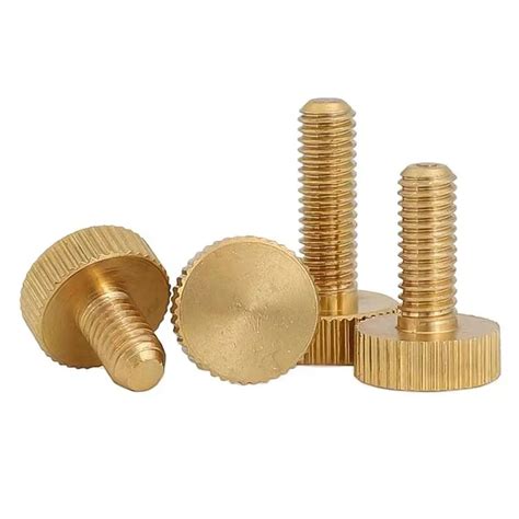 Oem Knurled Thumb Set Screw Brass Color Stainless Steel Knurled Screw M3 M5 M8 Knurled Thumb ...