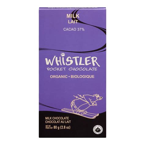 Whistler Chocolate - Organic 37% Cocao Milk Chocolate Bar Stong's Market