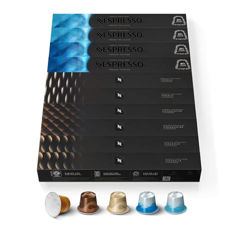 Amazon.com: Nespresso Capsules Original Line, Barista Variety Pack, 100-Count Espresso Coffee ...