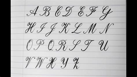 Cursive Capital Letters Chart Letter | Images and Photos finder