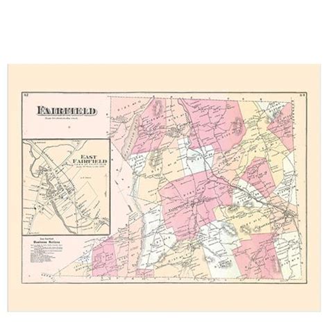 Fairfield, VT- 1871 Beers Atlas Map reprint - Village Frame Shoppe & Gallery