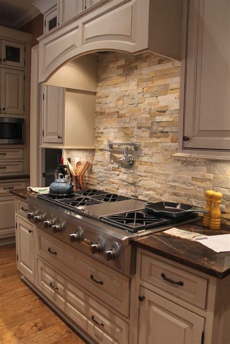29 Cool Stone And Rock Kitchen Backsplashes That Wow - DigsDigs