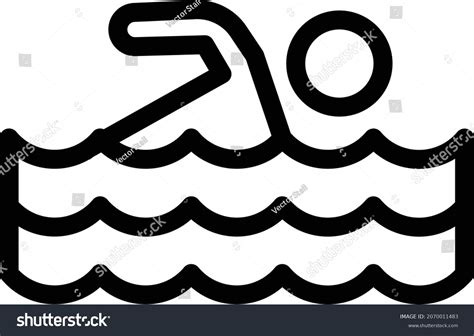 Swimming Vector Illustration On Transparent Background Stock Vector (Royalty Free) 2070011483 ...