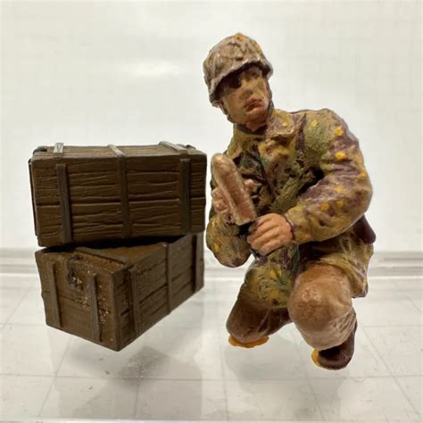 WW2 GERMAN ARTILLERY Military Soldier Ammo Crates Miniatures Painted Toy Figure $13.95 - PicClick