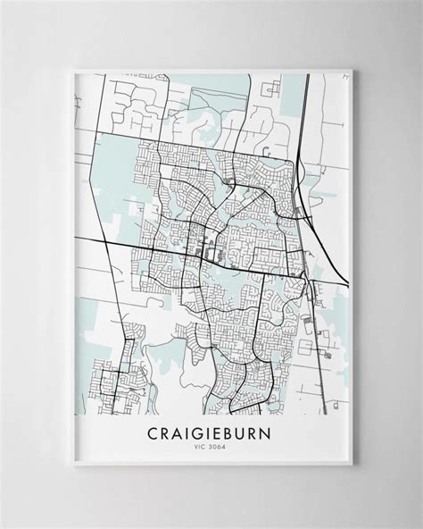 Melbourne – Craigieburn Map Print - Chelsea Chelsea