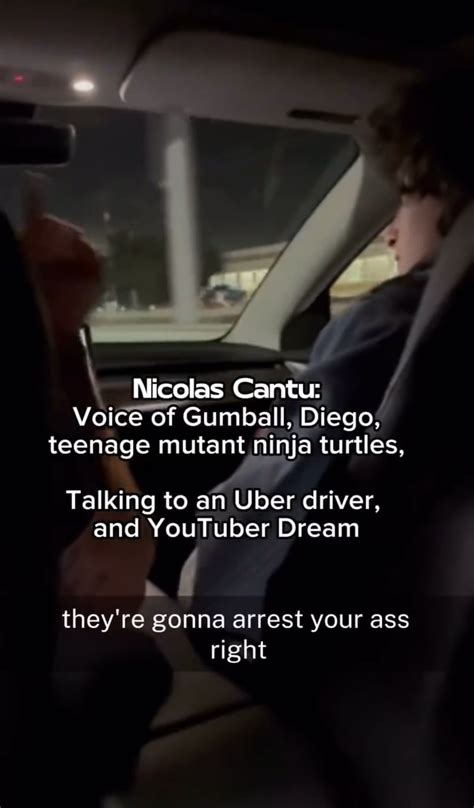 Gumball and TMNT voice actor Nicolas Cantu goes full on Kanye on Dream and a poor uber driver ...