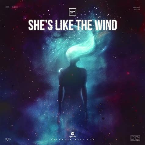 She's Like the Wind Cover Art - Photoshop PSD