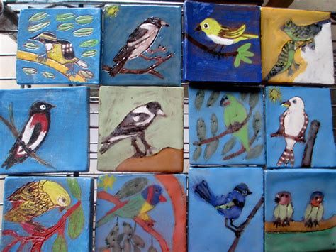 Animal Tiles Handpainted Ceramics Zion Levy Stewart - Zion Art