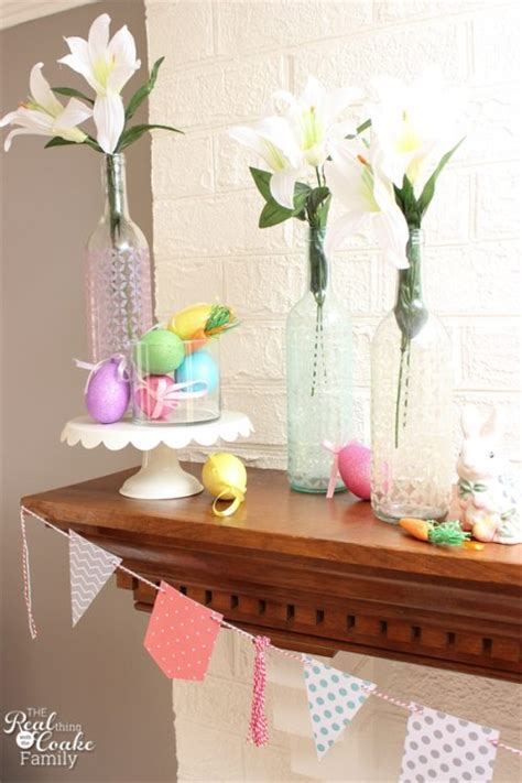 My Mantel Easter Decorations