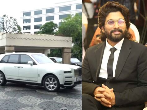 Allu Arjun arrives in Rolls Royce Cullinan at Taj Krishna, Hyderabad