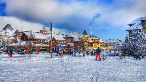 Winter Wonderland at Blue Mountain Village Photograph by Bart Ollen