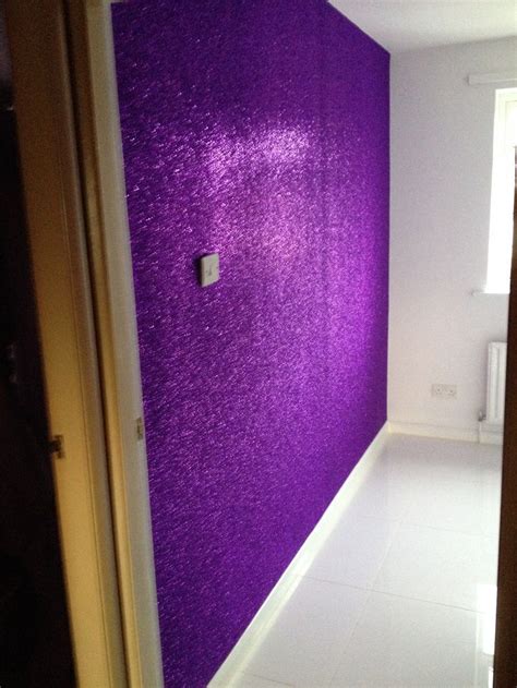 Purple Glitter Wall for Stunning Home Decor