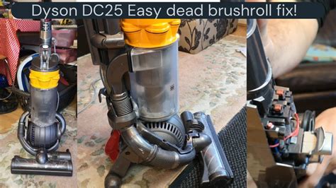 Simple Dyson DC25 Brush Roll fault fix - Checked the reset switch? - YouTube