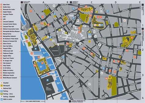 Liverpool tourist attractions map | Liverpool map, Tourist, Liverpool