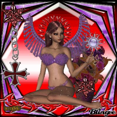 Beautiful Purple Fairy- Bringer of Good Tidings Picture #87382325 | Blingee.com