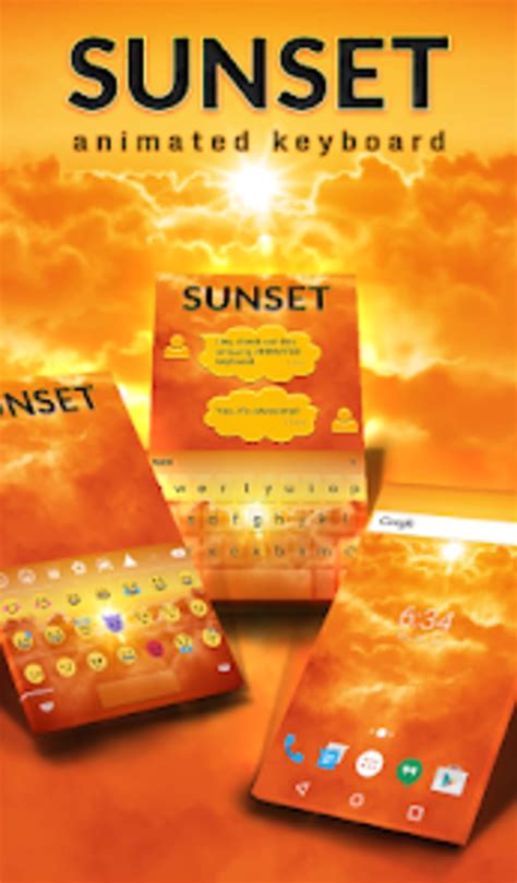 Sunset Animated Keyboard Theme для Android — Скачать