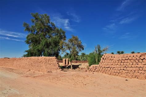 An Oasis in the Sahara Desert in the Heart of Africa Stock Image ...