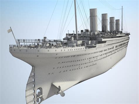 RMS Titanic cruise ship 3D Model .max .obj .3ds .fbx .c4d .lwo .lw .lws ...