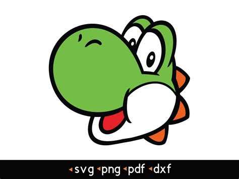 Yoshi 6 Svg Png Pdf Dxf - Etsy