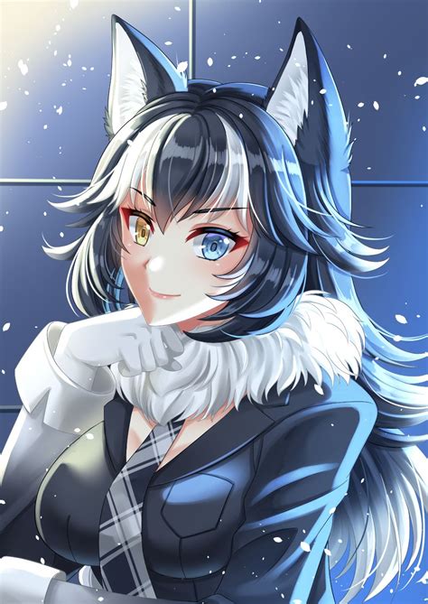 Female Anime Wolf Ears - Thunderbird Wallpaper