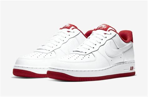 Nike Air Force 1 Low White University Red CD0884-101 Release Date Info ...