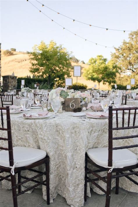 lace tablecloths for wedding receptions | Textural lace linens for ...