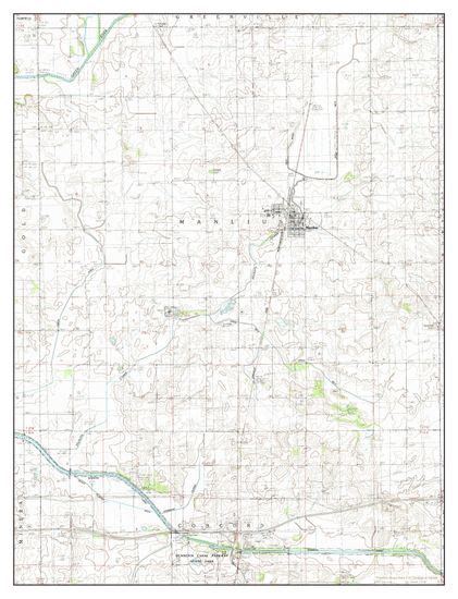 Usa Timeless Maps Manlius Illinois Map Editorial Stock Photo - Stock ...