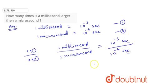 Microseconds