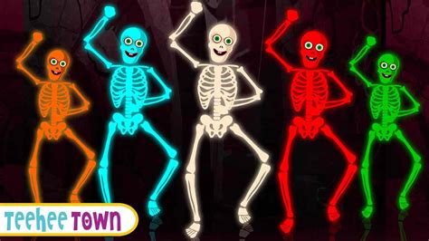 Haunted Five Skeletons Halloween Song | Spooky Scary Skeletons Songs By ...