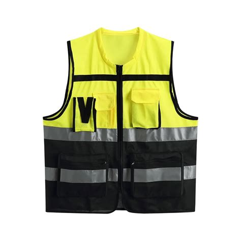 Reflective Safety Vest High Visibility Safety Vest Yellow Hi Vis Vests Surveyor Safety Vest ...